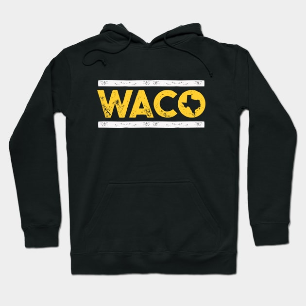 Retro Waco, Texas // Vintage Waco TX Hometown Texas Pride Hoodie by SLAG_Creative